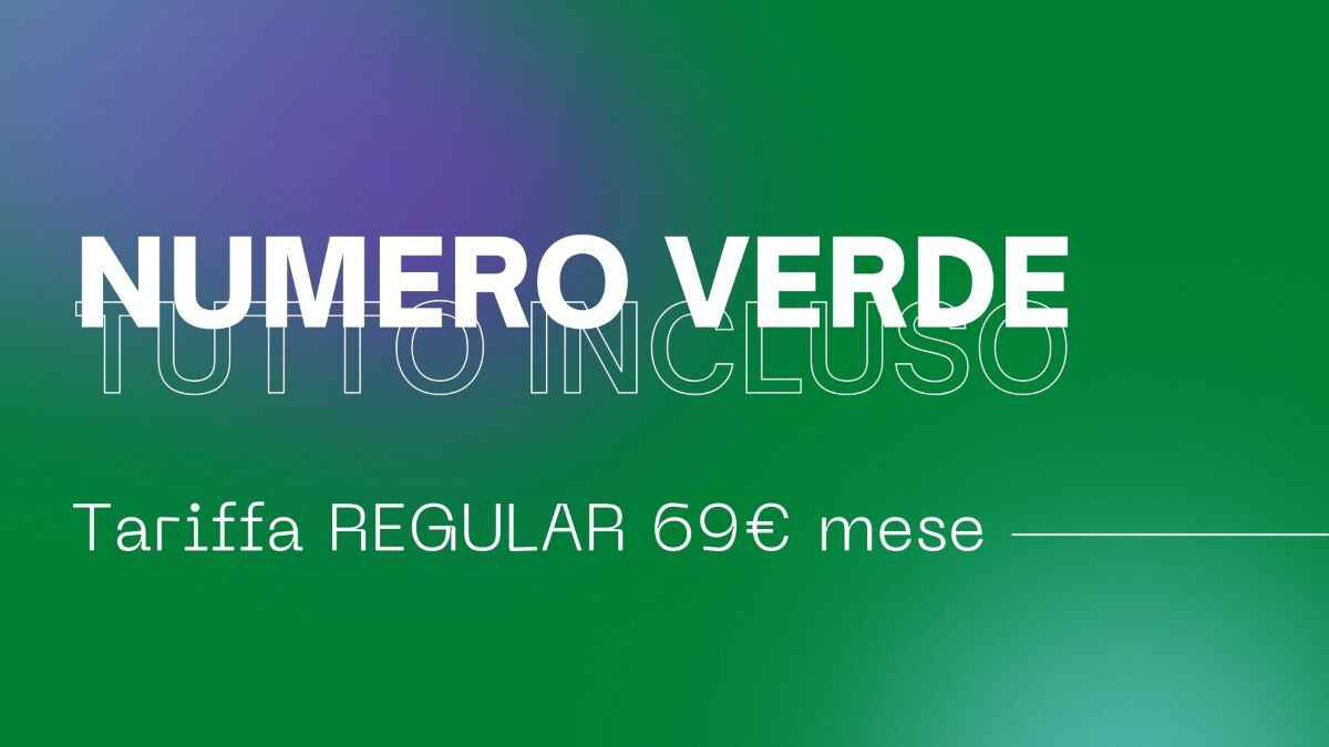 numero verde tariffa reg.