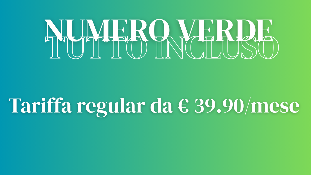 Numero verde tariffa regular