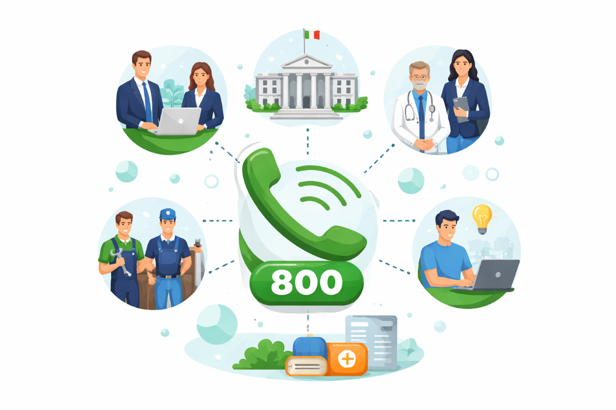 Numero verde per diversi settori: aziende, professionisti e pubblica amministrazione